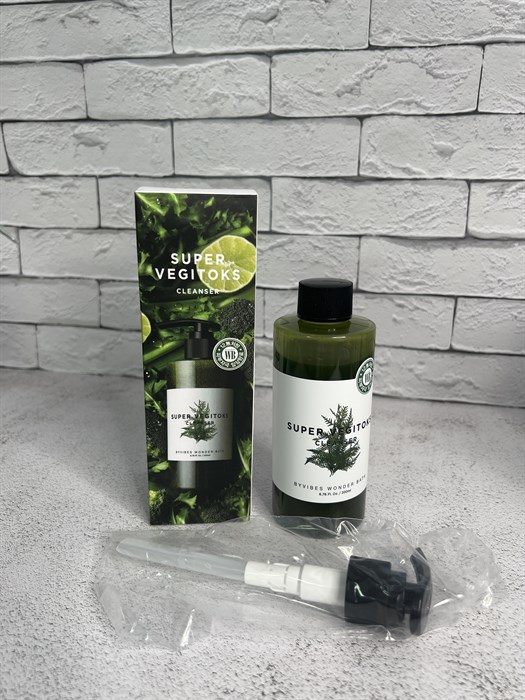 Chosungah By vibes Wonder Bath Super Vegitoks Cleanser Green Универсальное детокс-пенка очищение для лица, 200 мл 71ff4b81-dfc6-4b19-b15b-454f4e737b0c - фото 15588