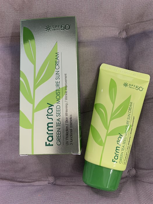 FarmStay Green Tea Seed Moisture Sun Cream SPF50+ Увлажняющий солнцезащитный крем с семенами зеленого чая, 70 мл 3951018f-e71f-479f-820a-d59551008cd3 - фото 15701