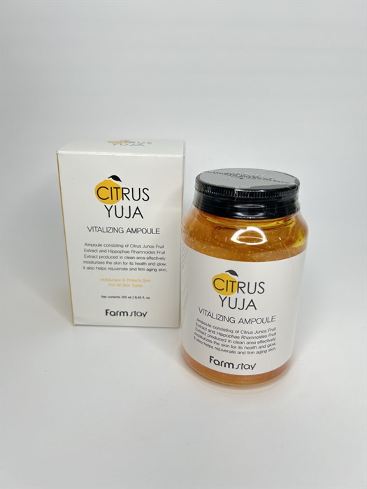 Ампульная сыворотка для лица с экстрактом юдзу FarmStay Citrus Yuja Vitalizing Ampoule 00223 - фото 16223