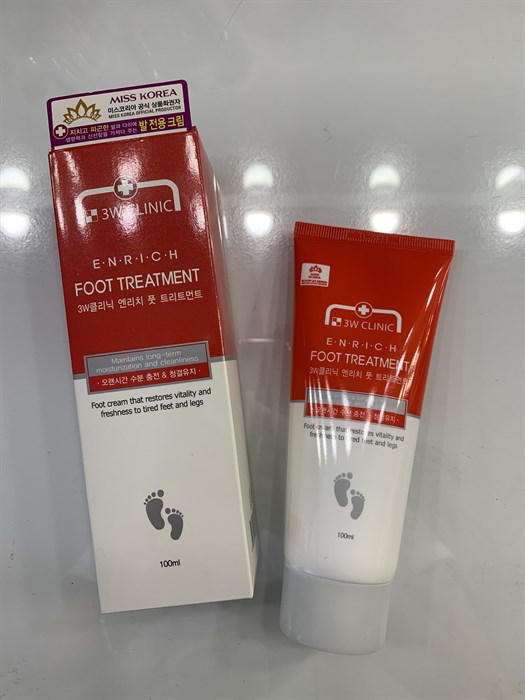 Крем для ног 3W Clinic Enrich Foot Treatment 9bc6fd8c-494a-44f3-b6b3-27382b3c0e94 - фото 17530