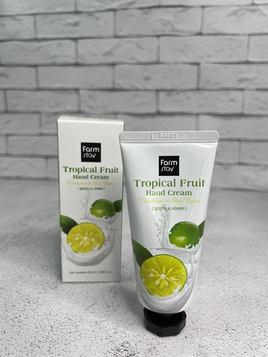 Крем для рук с экстрактом каламанси и маслом ши FARMSTAY Tropical fruit hand cream Calamansi & shea d684ce0d-cf3e-4ca7-a7b6-b4316fc6fca8 - фото 17700