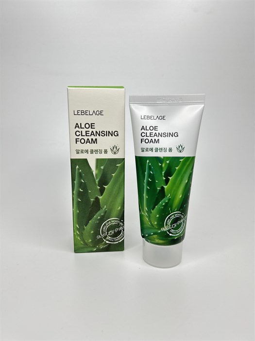 Очищающая пенка для лица c алоэ Lebelage Natural Aloe Cleansing Foam 00144 - фото 18538