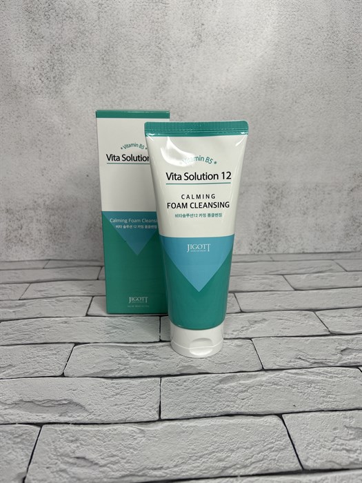 Пенка для умывания с витамином В5 Jigott Vita Solution 12 Vitamin B5 Calming Foam Cleansing 19d44308-d924-40ff-a72b-bea57a41ab2f - фото 18787