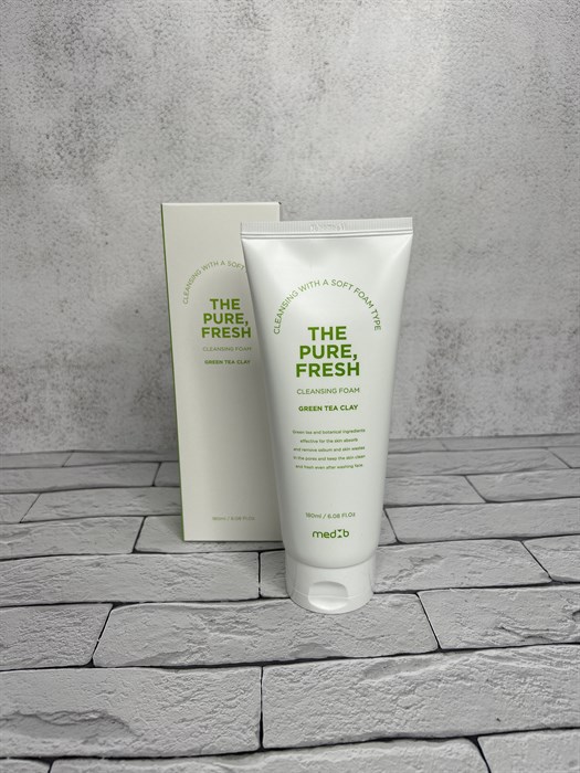 Пенка для умывания с зеленым чаем Med:B The Pure, Fresh Cleansing Foam Green Tea Clay 4d754b4a-f6f8-4e47-a43a-d6c6cdbb1b89 - фото 18818