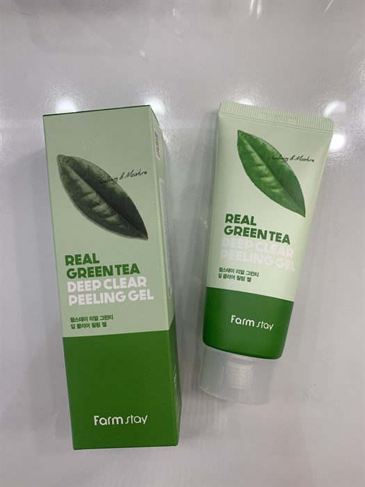 Пилинг-гель с зеленым чаем FarmStay Real Green Tea Deep Clear Peeling Gel 4d2e9c36-70bc-42cf-839f-63853213870a - фото 19035