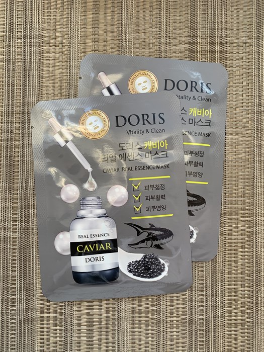 Тканевая ампульная маска  с экстрактом черной икры DORIS Caviar real essence mask 403d0753-e65e-4baa-81dc-cc63a3279eda - фото 19893