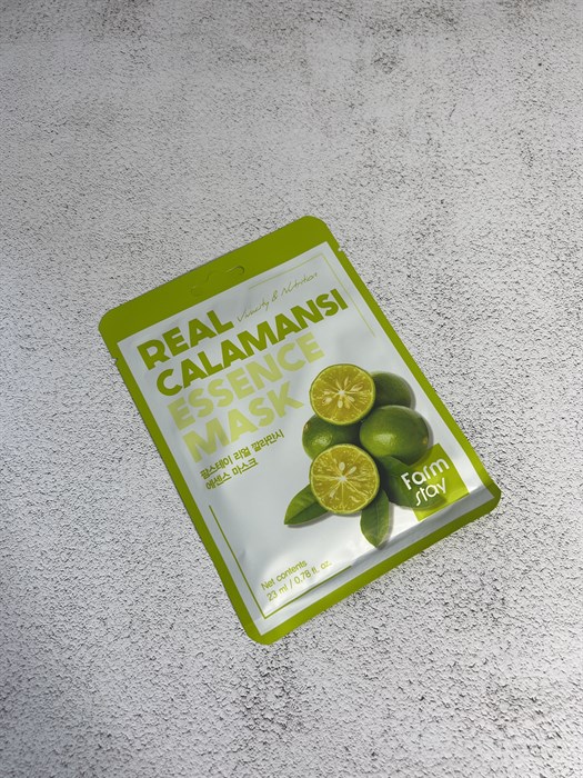 Тканевая маска FarmStay real calamansi essence mask fe33b897-66de-44d5-b5bc-9cfc8838077e - фото 19906