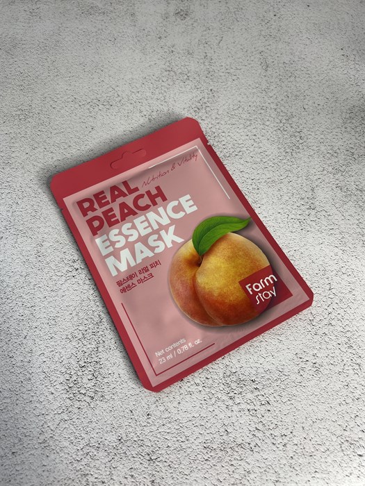 Тканевая маска FarmStay real peach essence mask 30fb7aea-6a50-480d-9679-23660991ff30 - фото 19907