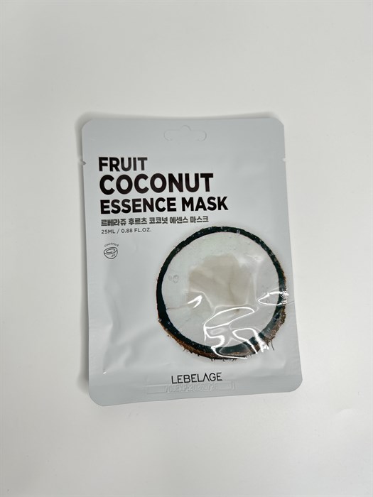 Тканевая маска для лица с экстрактом кокоса Lebelage Fruit Coconut Essence Mask 00266 - фото 19926