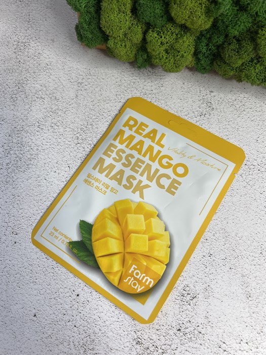 Тканевая маска с манго FarmStay real mango essence mask f13a13e9-30eb-4b8e-b6b6-87c260e6ba6f - фото 19992