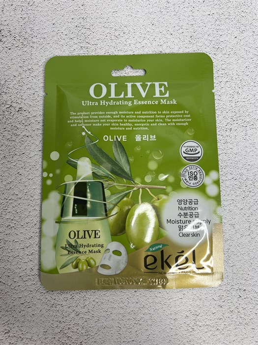 Тканевая Маска с Оливой Ekel Olive Essence Mask 1143660d-587c-42d1-934d-de0903a4f5e7 - фото 20003