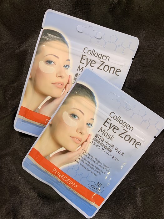 Тканевые патчи вокруг глаз с коллагеном PUREDERM EYE ZONE MASK 9a4b7f27-333c-471e-82dd-732815e687b3 - фото 20049