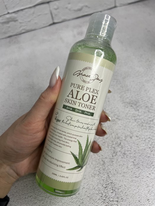 Тонер для лица с алоэ Grace Day Pure Plex Aloe Skin Toner Aha-Bha-Pha 2e28e17e-98f9-448b-b3f6-f9c819357b86 - фото 20145