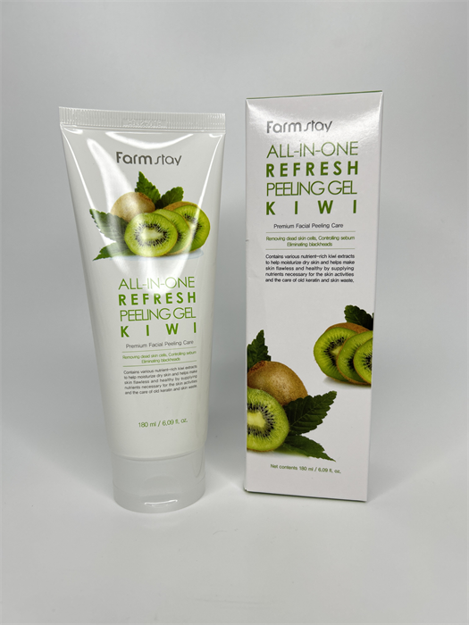 Пилинг-гель с экстрактом киви FarmStay All-in-One Whitening Peeling Gel - KIWI 00305 - фото 20995