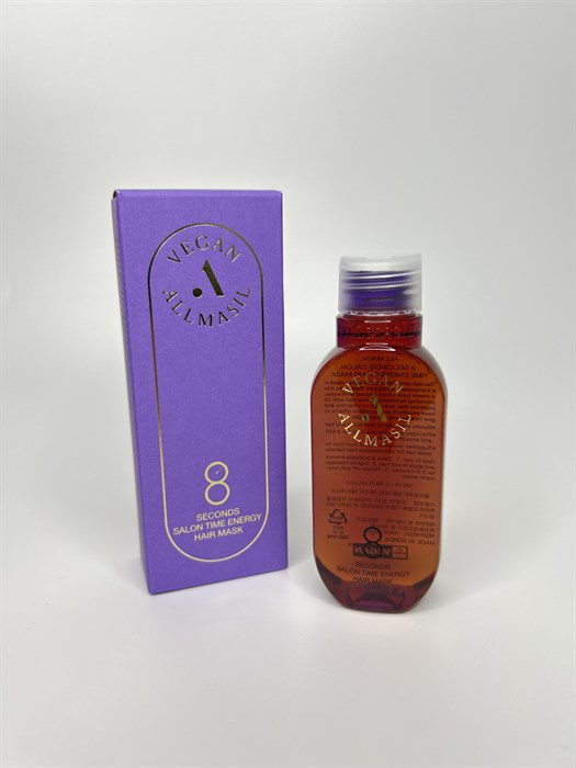 Питательная маска для волос AllMasil Vegan 8 Seconds Salon Time Energy Mask 9044 - фото 21139
