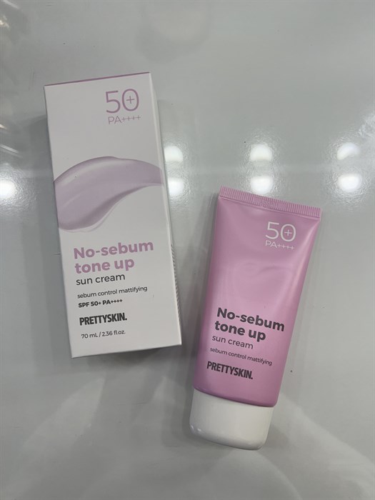 PrettySkin SPF50+PA++++ No Sebum Tone Up Sun Cream Солнцезащитный крем 9193 - фото 21645