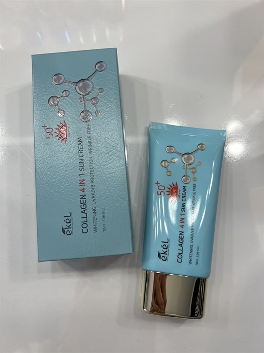 Ekel Collagen 4in1 Sun Cream Крем солнцезащитный 4в1 c коллагеном 9233 - фото 21744
