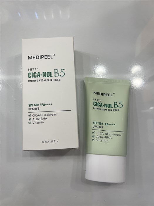 Phyto Cica-Nol B5 Calming Vegan Sun Cream SPF50+ PA++++ Успокаивающий санскрин с центеллой 50 ml 9239 - фото 21758