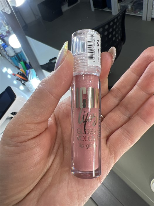 Блеск с эффектом объема и сияния icon lips glossy volume Luxvisage  504 dusty rose 9297