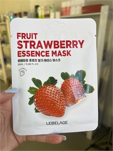 {{photo.Alt || photo.Description || 'LEBELAGE МАСКА-САЛФЕТКА С КЛУБНИКОЙ FRUIT STRAWBERRY ESSENCE MASK'}}