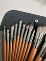 Набор кистей для макияжа в чехле (12шт) 00247 - фото 18249